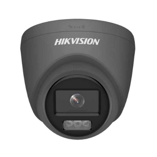 Hikvision 3K Turret ColorVu Camera POC Fixed 5MP - DS-2CE72KF3T-LE-Grey